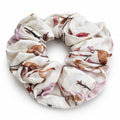 Linen Floral Scrunchie