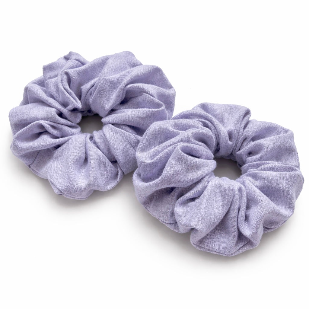 Lavender Linen Scrunchie