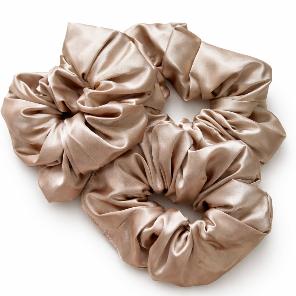 Gold Satin Scrunchie