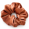 Bronze Satin Scrunchie