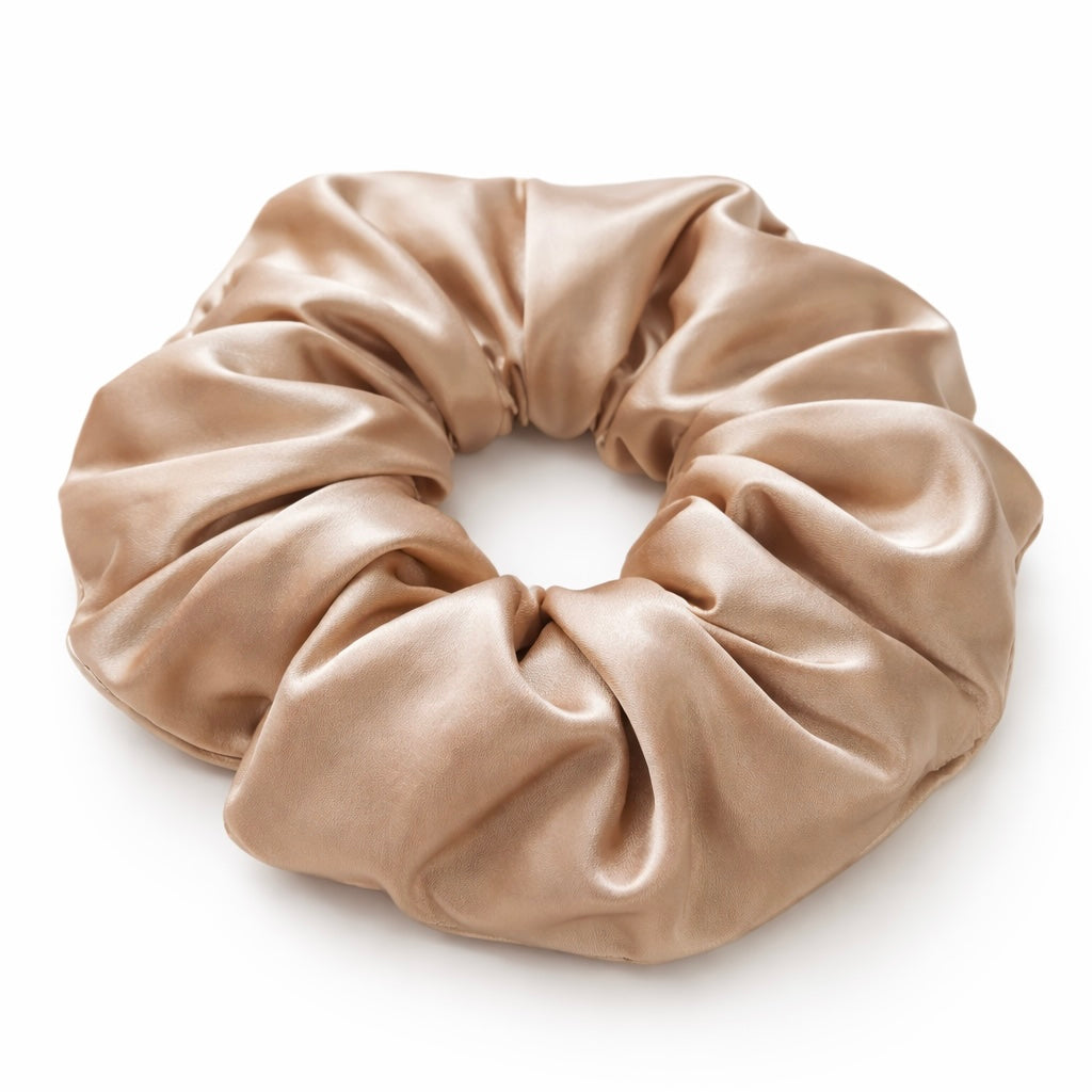 Gold Satin Scrunchie