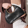 Vegan Leather Hailey Statement Handle Bag